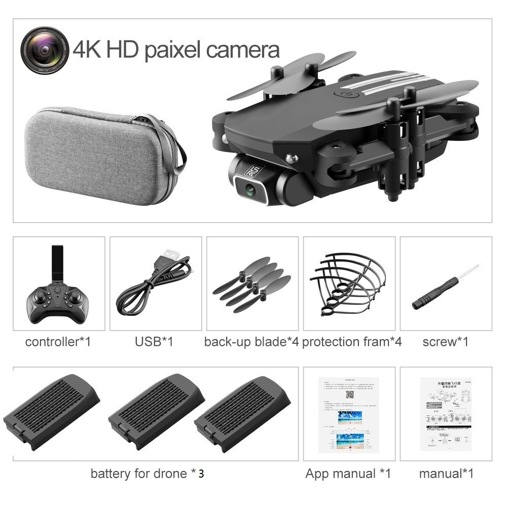 4K HD WiFi FPV Foldable Drone with Camera - Mini Quadcopter for Aerial Photography