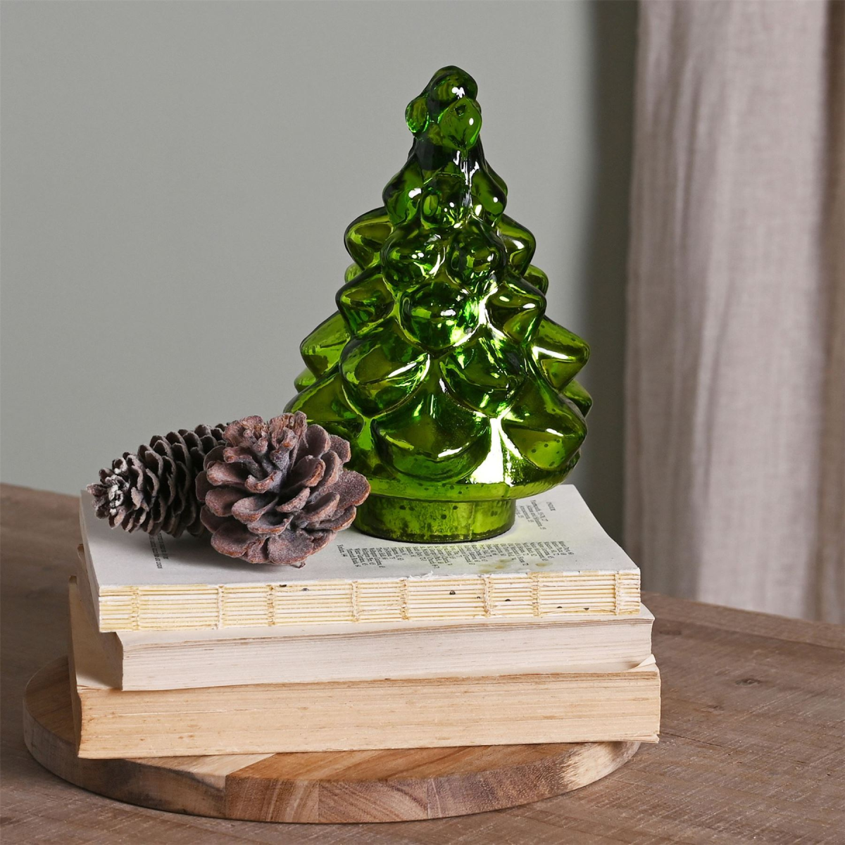 Green Recycled Glass Tree