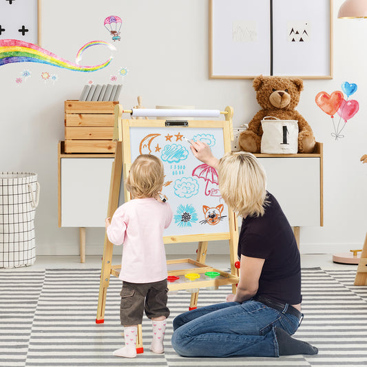 3-in-1 Double-Sided Kid’s Art Easel with Whiteboard