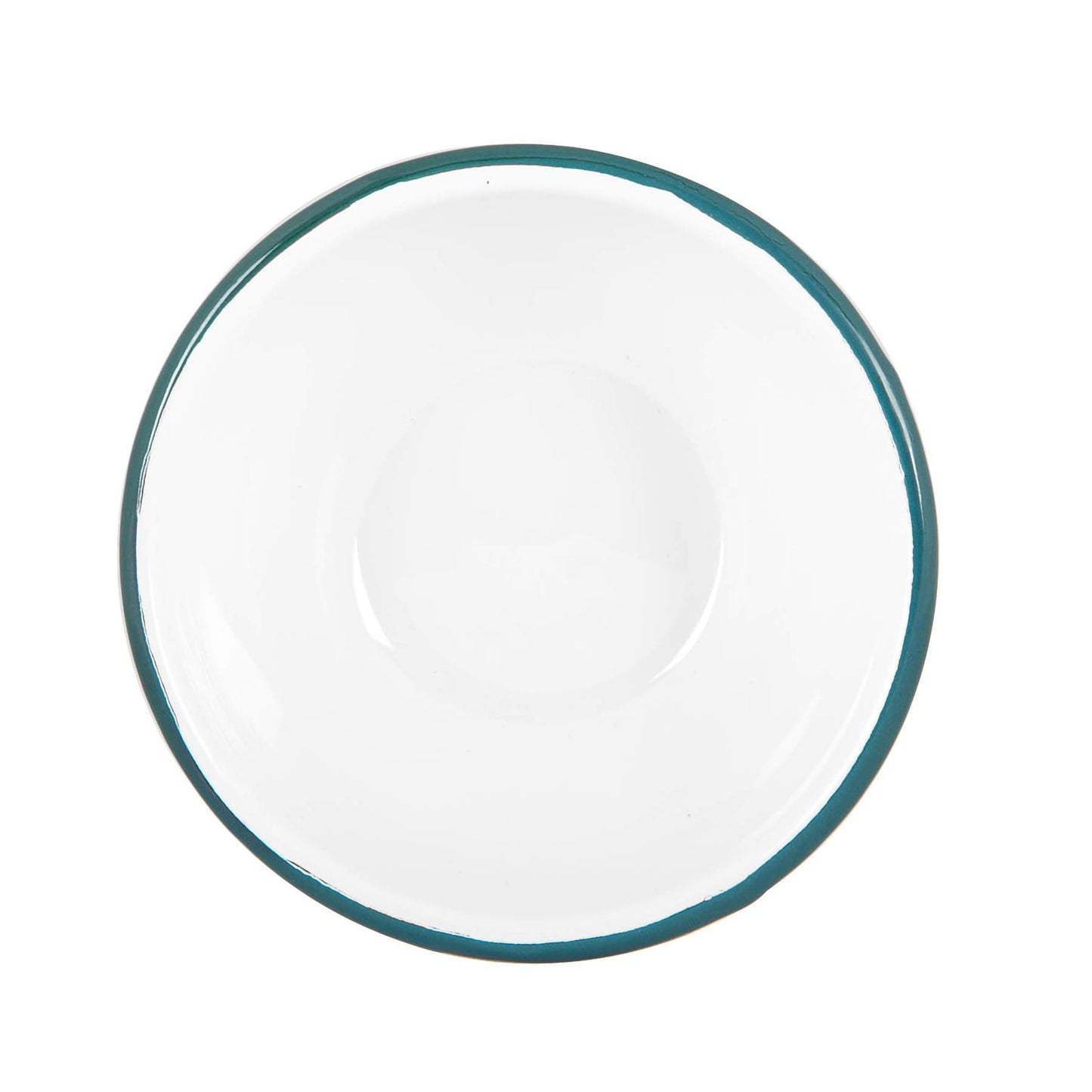 16cm White Enamel Bowls - Pack of Six