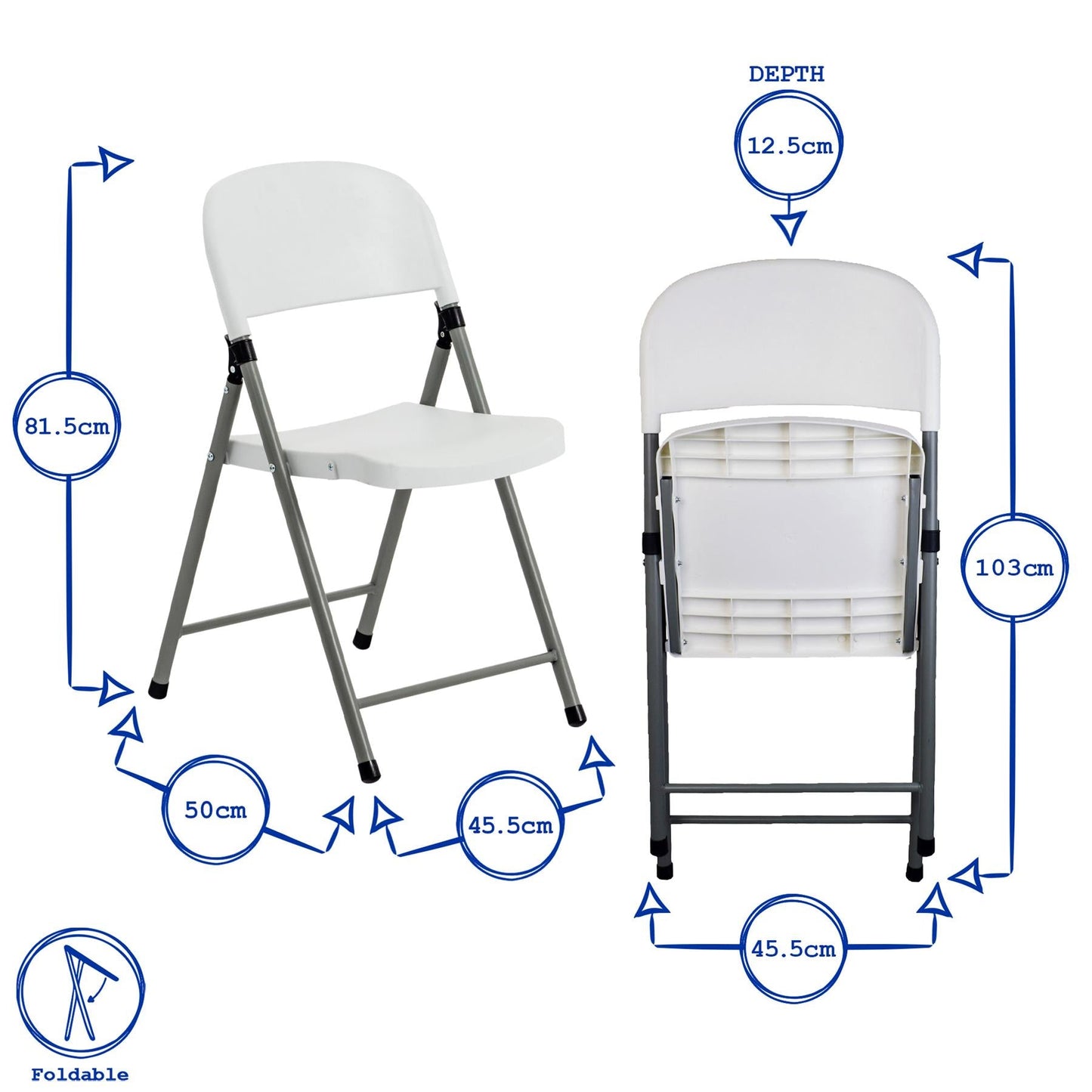Folding Table, Bench & Chair Set - 180cm (6ft)