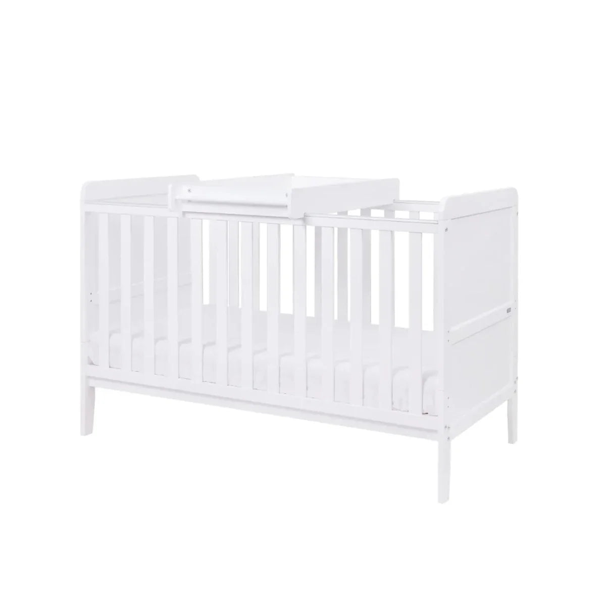 Tutti Bambini Rio Cot Bed with Cot Top Changer & Mattress - White