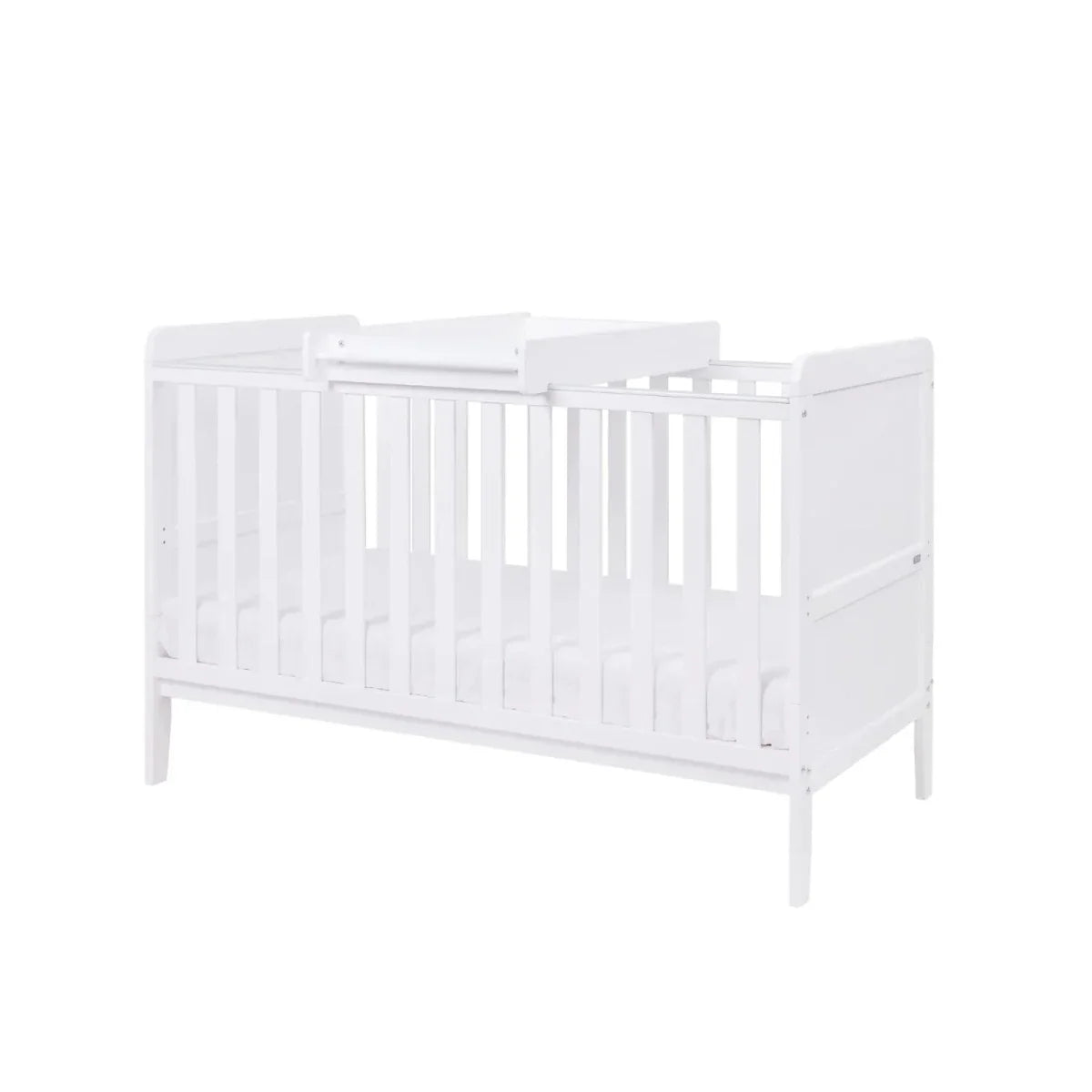 Tutti Bambini Rio Cot Bed with Cot Top Changer & Mattress - White
