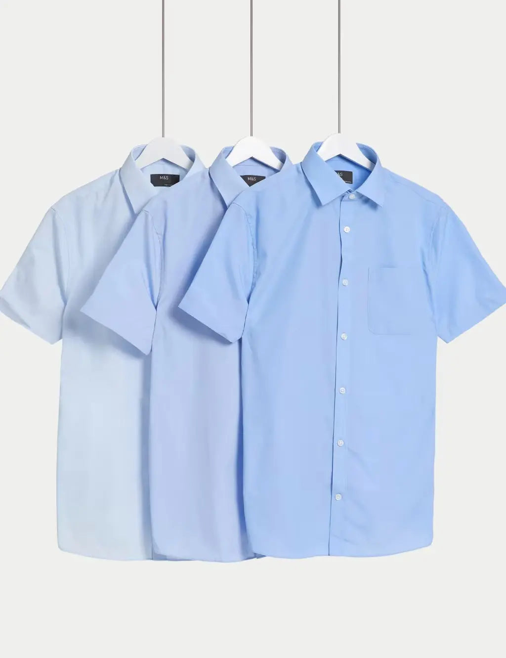 3pk Regular Fit Easy Iron Short Sleeve Shirts