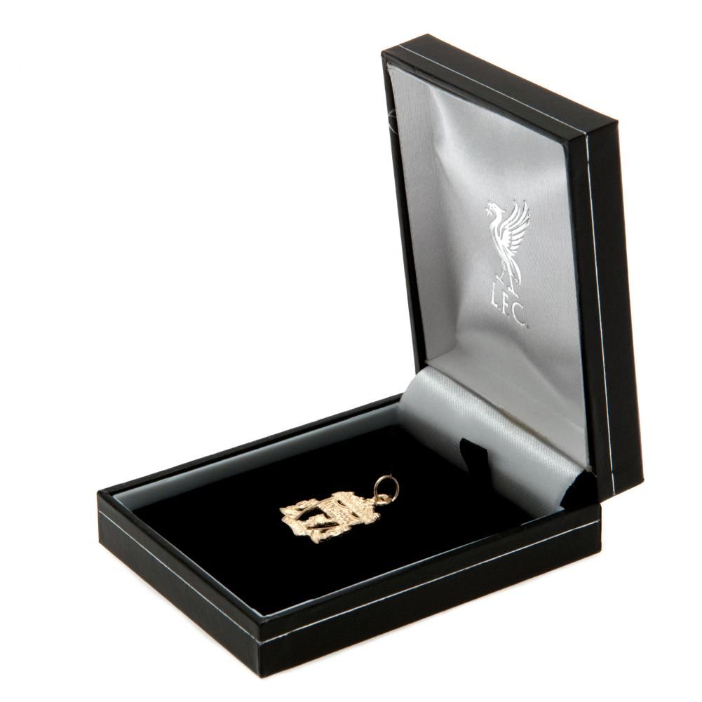 Liverpool FC Medium 9ct Gold Pendant Crest