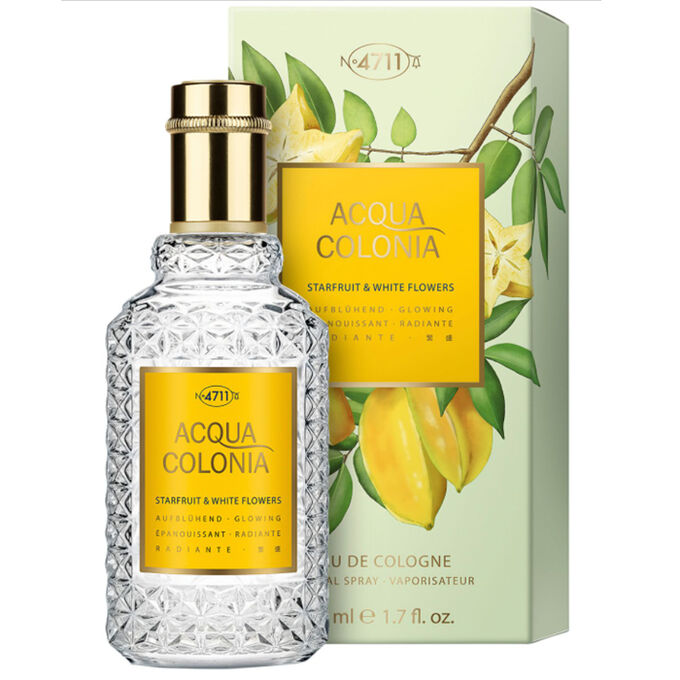 Mäurer & Wirtz 4711 Acqua Colonia Starfruit & White Flowers Eau de Cologne 50ml Spray Unisex Fragrance