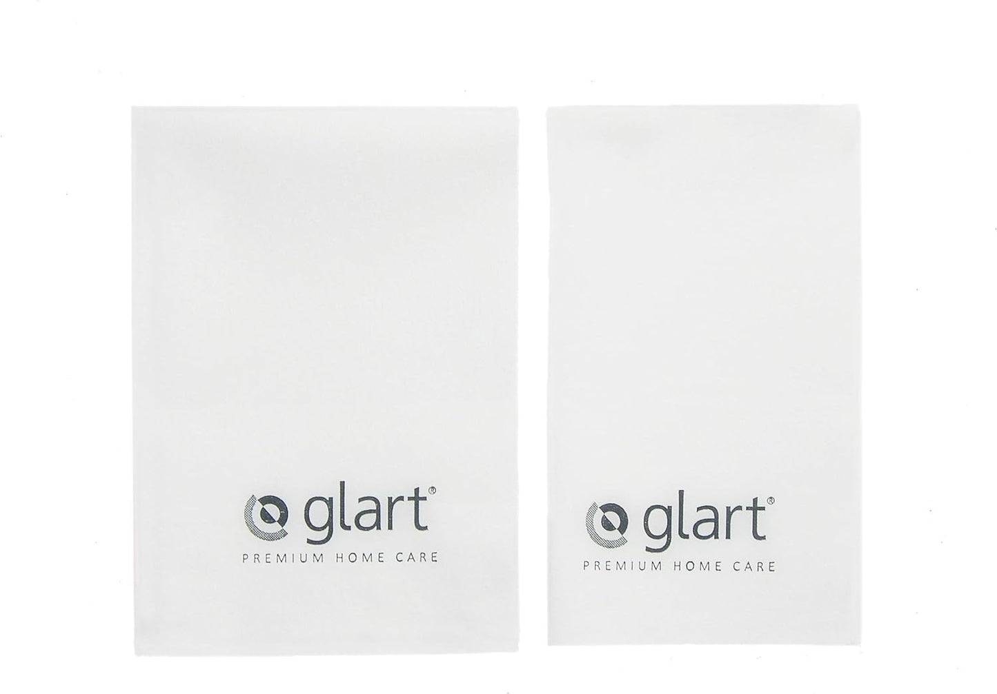 Glart 4212 Set of 2 ultra microfibre cloths, window cloths, window cloths, 40x45 cm and 60x45 cm for windows and household, more thorough than cotton