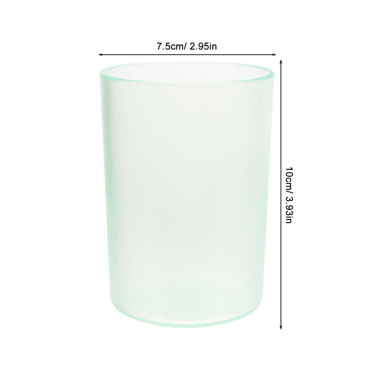 Cabilock Clear Toothbrush Cup Plastic Toothbrush Mug for Bathroom Transparent Tumbler for Mouthwash Water Mug for Bathroom Use Smooth Edges 2.95 X