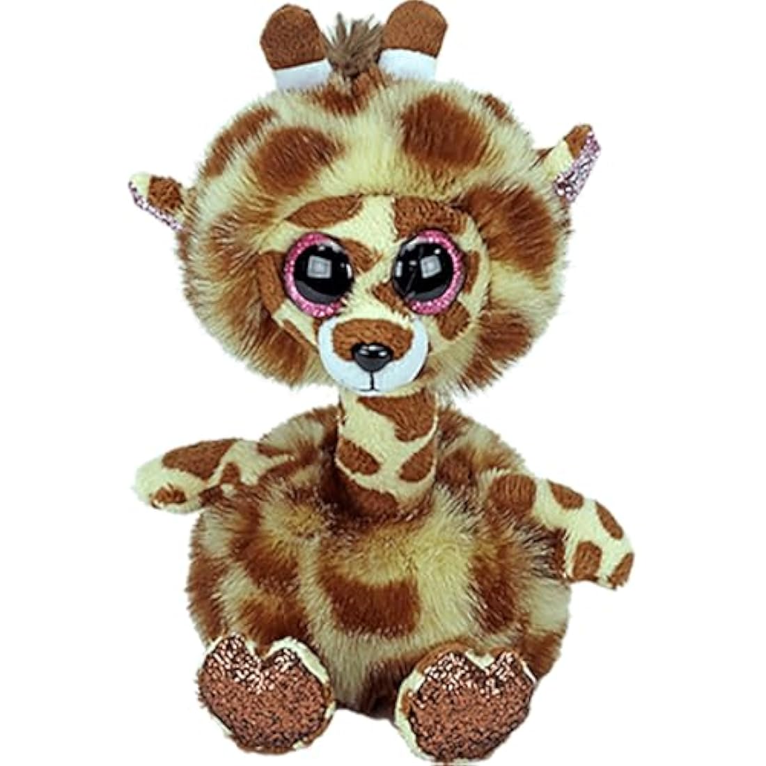 Ty UK Ltd 2005080 Gertie Giraffe - Beanie Boos Stuffed Animal, Multicoloured, 15cm