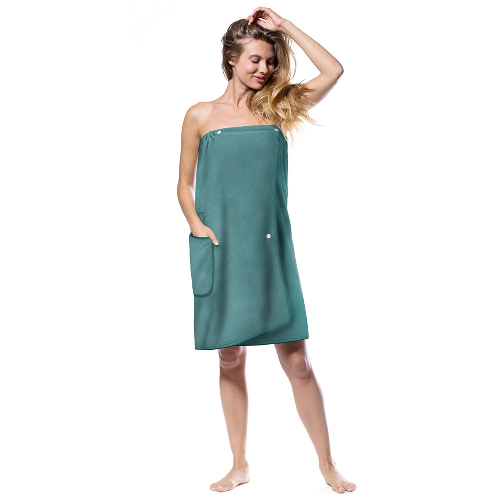 Aomig Towel Wrap Robe for Women, Quick Dry Microfibre Womens Body Wrap Towel, Bathrobe Wrap Adjustable Closure, Robe Spa Wraps Bath Body Towel Wrap