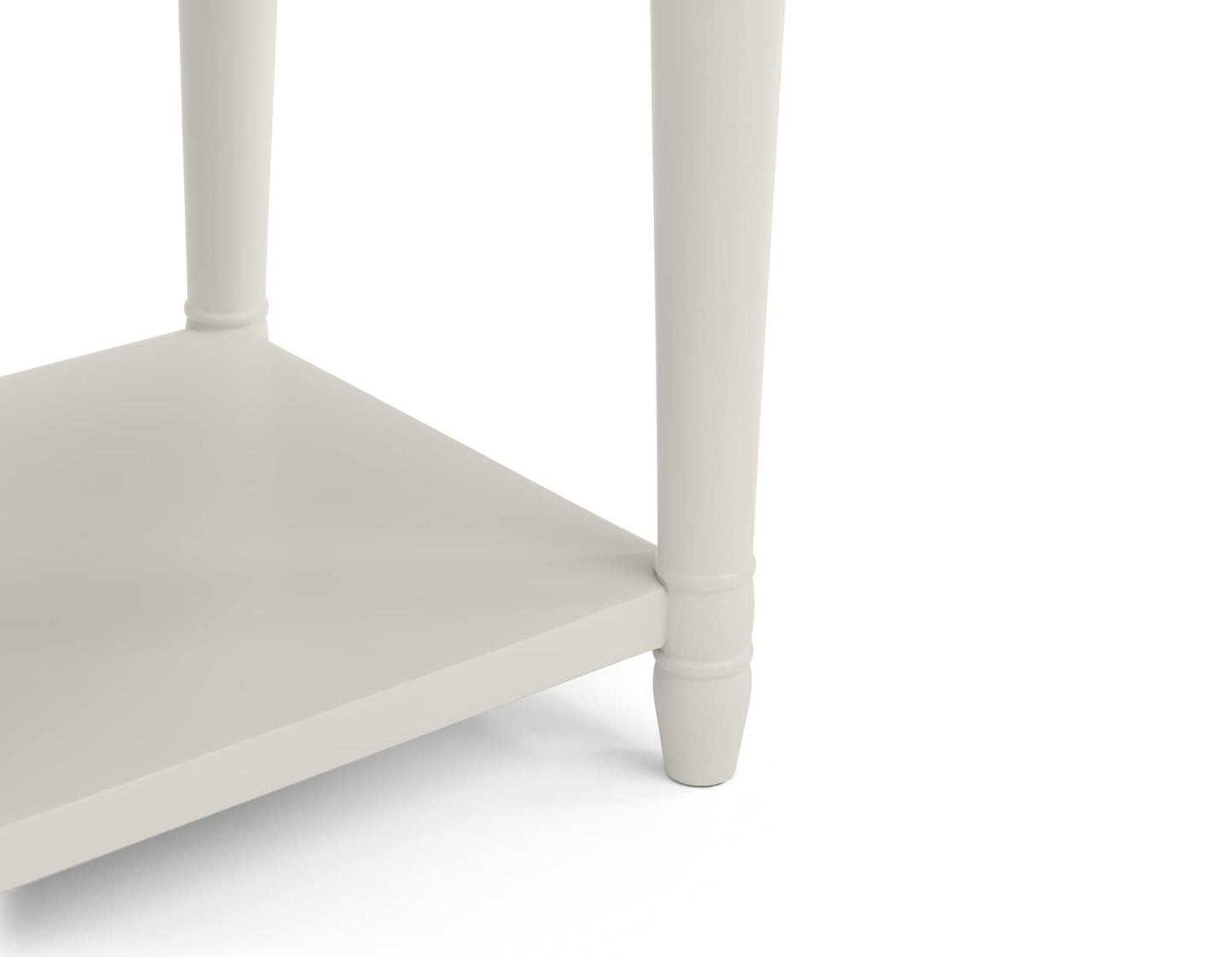 Julian Bowen Provence 1 Drawer End Table, Oak/Grey - H55 x W40 x D35cm