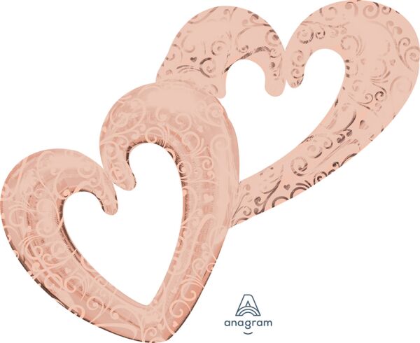 Interlocking Hearts Rose Gold - Consumer Inflated