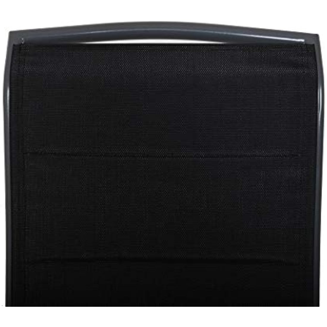 Chicreat Upholstered Folding High-Back Chair, Dark Grey/Black, Aluminium