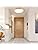Schindora Wooden LED Ceiling Light,Dimmable with Control,36W Round Wood Ceiling Lights Ø50cm for Living Room Kitchen Dining Room Home Office Children's Room