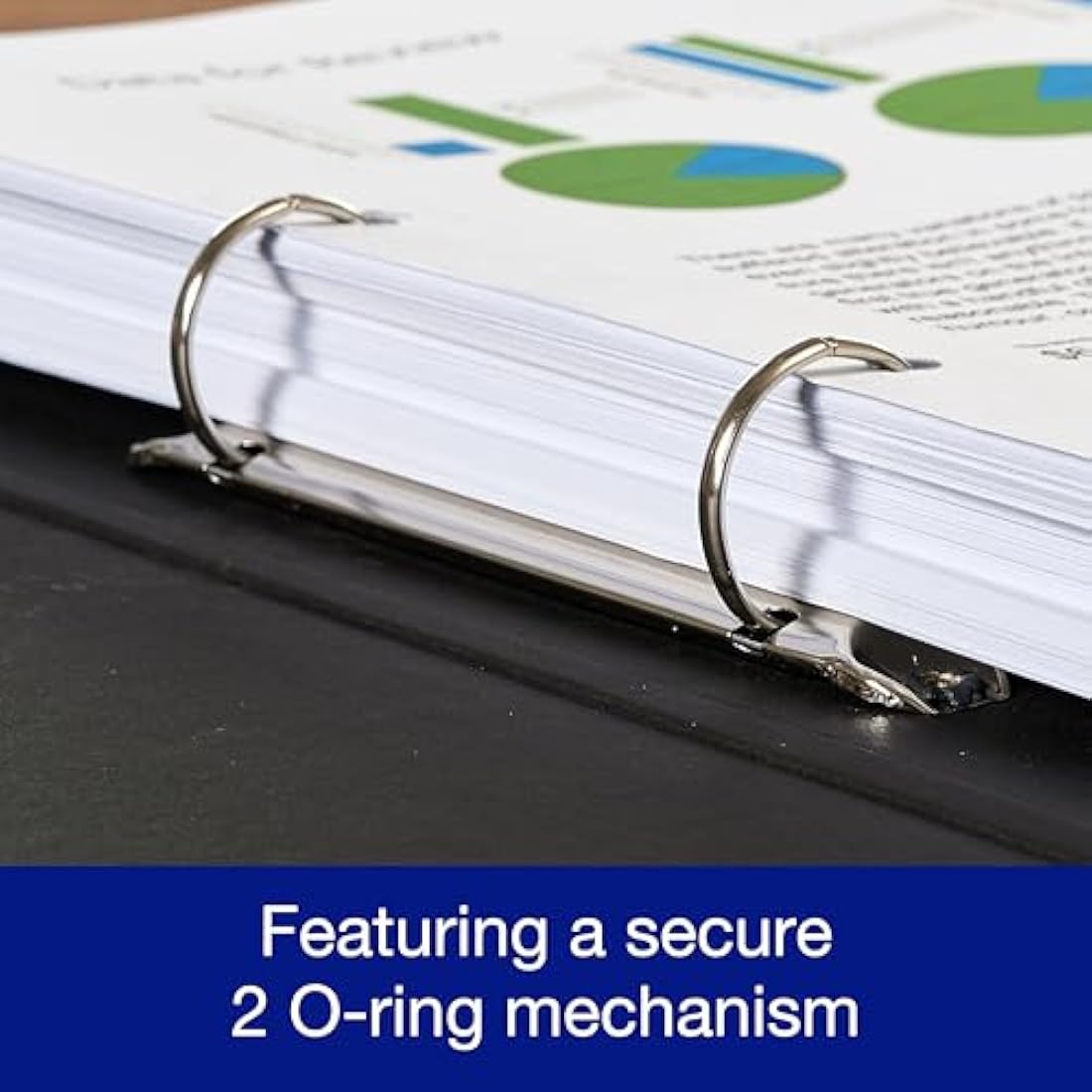 Oxford A4 Ring Binders, Red/Green/Blue, Pack of 3 Folders 40mm