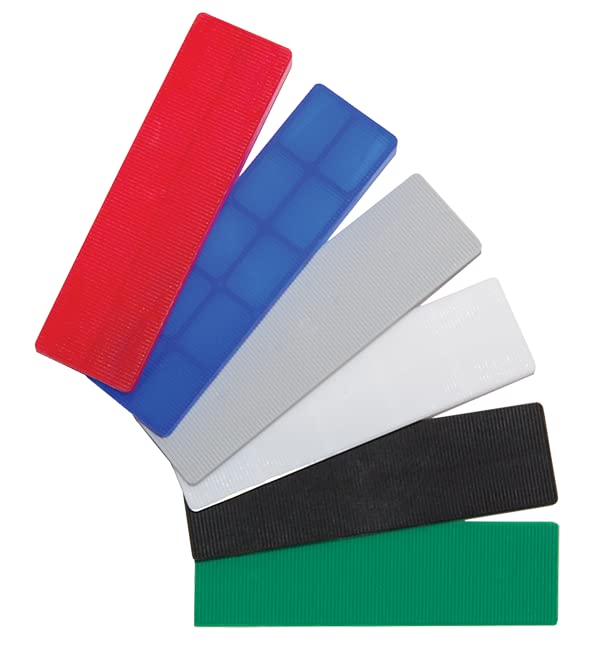 AF4F 28mm x 100mm (1000, Mixed 1-6mm) Assorted Window Glazing Glass Flat Plastic Packers Several Sizes Variations Available?