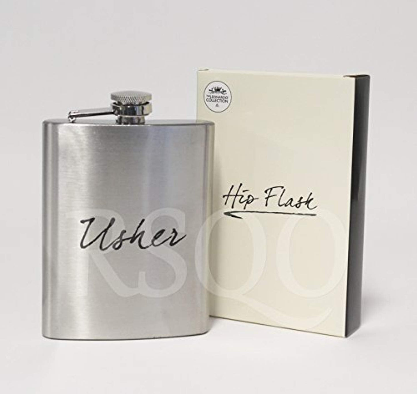 Usher Silver Aluminium Keepsake Hip Flask - Wedding Favour