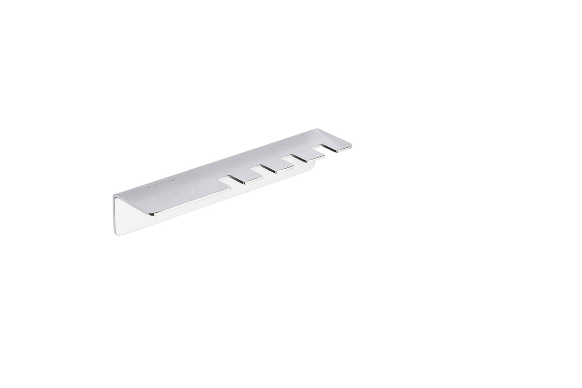 40S1 Wall-Mounted Toothbrush Holder ? Premium Stainless Steel, No-Screw Installation, Rustproof Organizer for Toothbrushes & Electric Heads Chrome