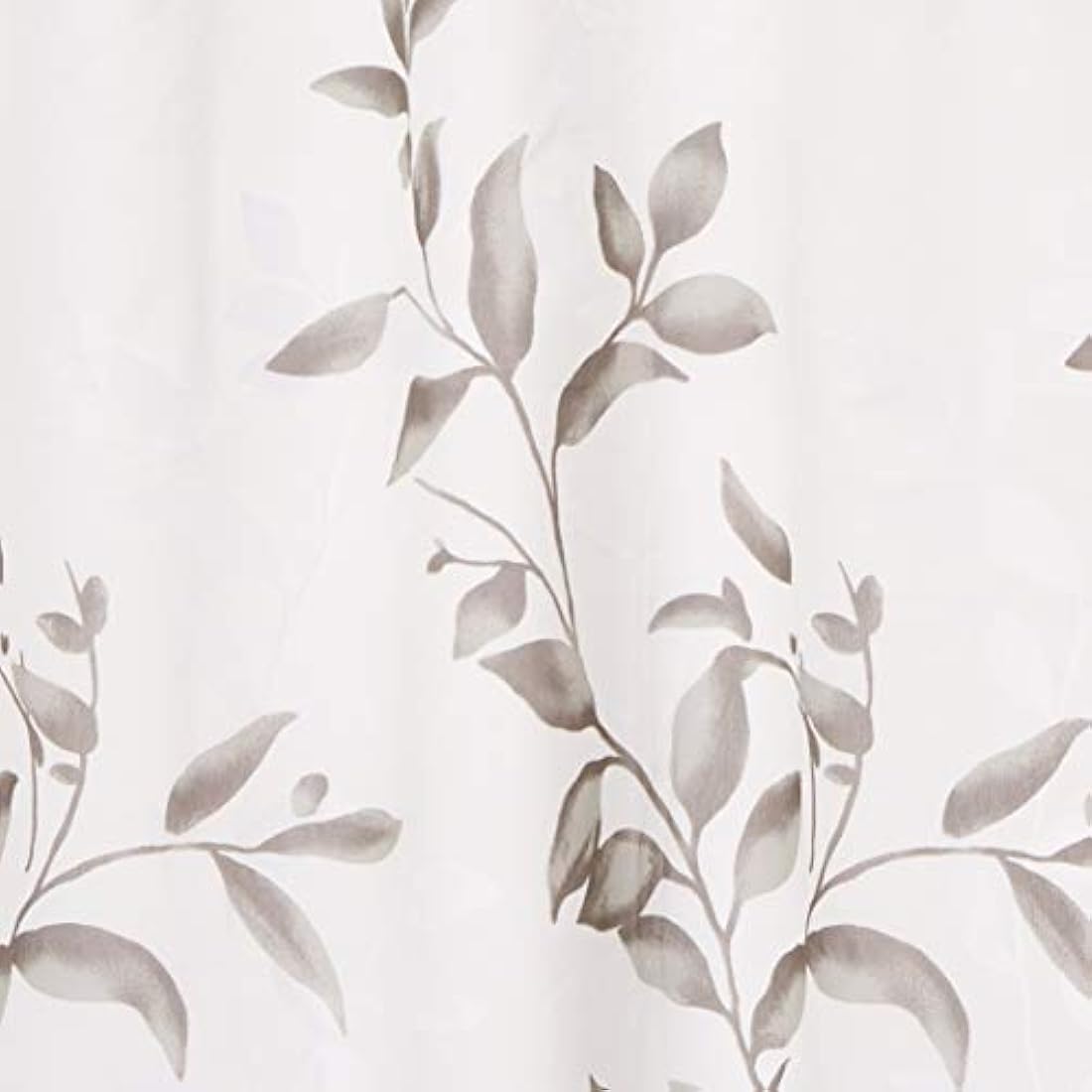 Madison Park Cecily Botanical Modern Shower Curtain, Contemporary Design Water Repellent Shower Curtains for Bathroom, 72 X 72, Grey