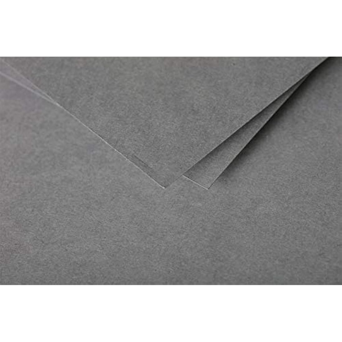 Clairefontaine - Ref 5636C - Pollen Adhesive Envelopes (Pack of 20) - C6 Sized, 120gsm Paper, Printer-Compatible, Acid Free, Adhesive Strip for Easy Seal - Dark Grey