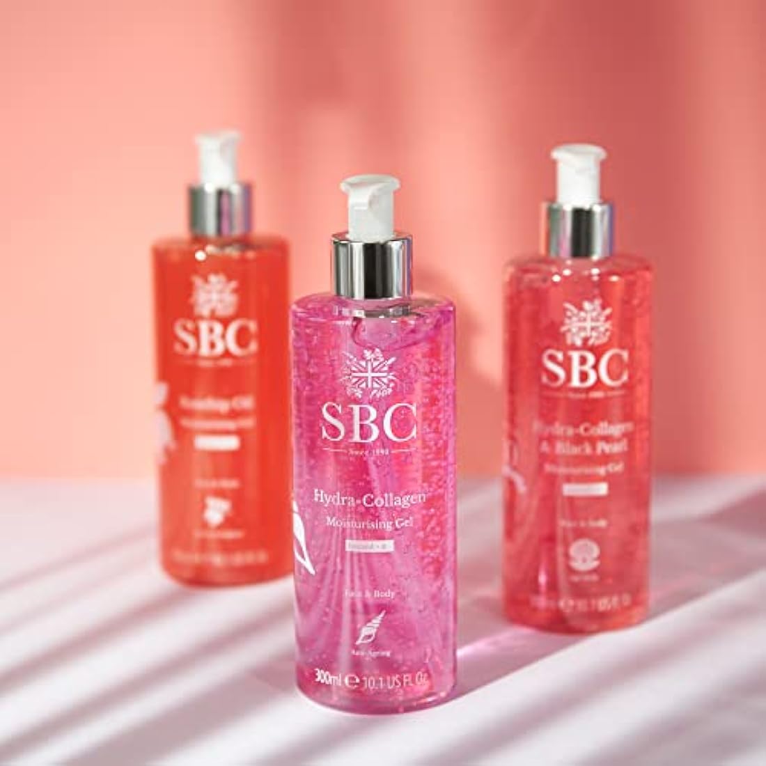 SBC Skincare Hydra-Collagen Moisturising Gel - 1000ml | Anti-Ageing Collagen Gel | Oil-Free Lightweight Face And Body Moisturiser Gel | Collagen Skincare Gel | Collagen Body Lotion