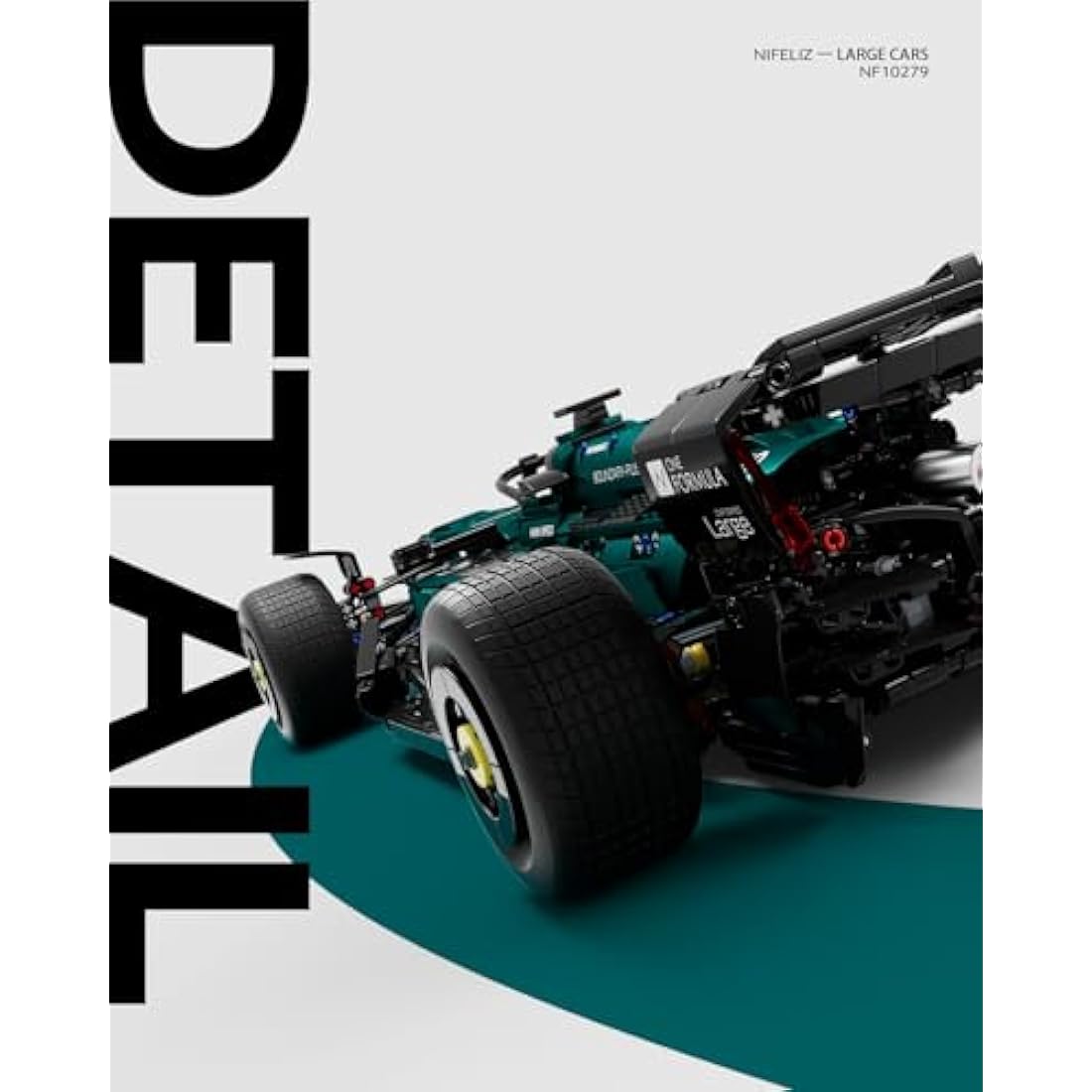 Nifeliz AM24 Formula 1 Racing Car Building Set, 1:8 Scale Collectible Car Model Set for Adults, Home or Office Décor, Gifts for men, Women, Him or Her (2351 PCS, NF10279)