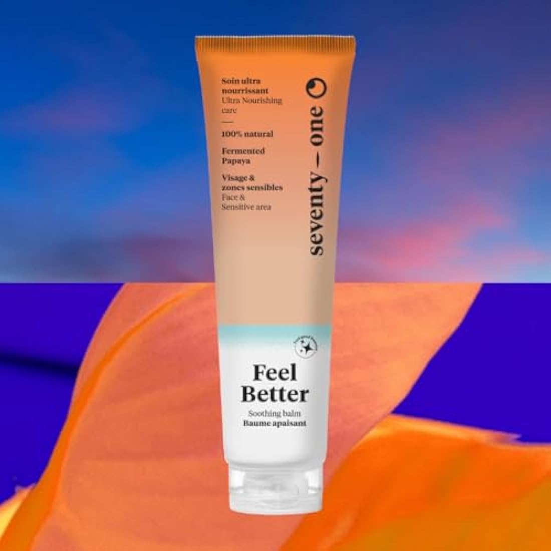 SeventyOne Percent | Feel Better | Face Care & Sensitive Areas | Soothing Balm | Ultra Nourishing | Ideal as After Sun or Night Care | Fermented Papaya | 100% Natural - Made in France | 40 ml