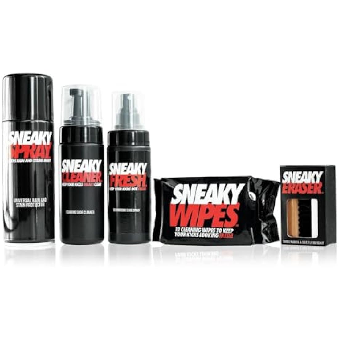 Sneaky Complete Shoe Care Kit - shoe trainer and suede protector spray cleaning kit