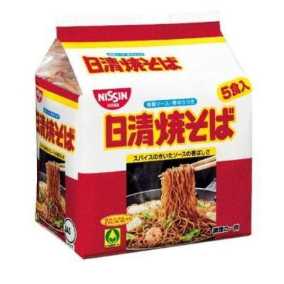 Nissin Yakisoba Japanese Instant Fried Noodles 5 Servings