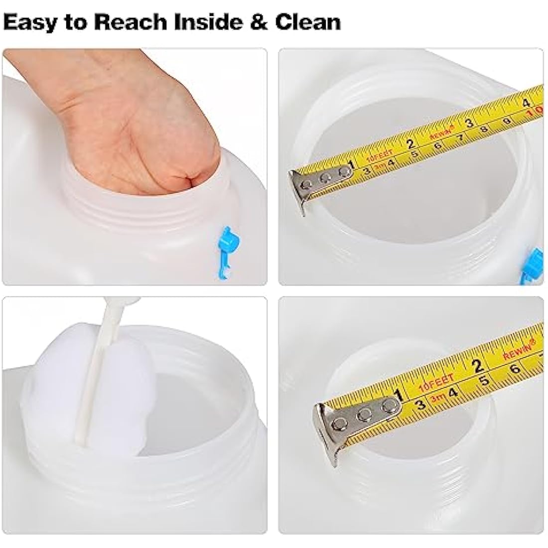 REDCAMP 15L/18.5L Camping Water Container with Tap, Portable Water Bottle Carrier with Spigot for Camping Hiking Outdoor
