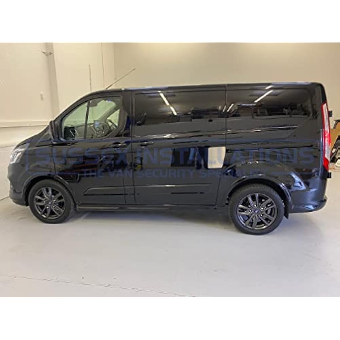 Sussex Installations FOR3-NSL-EXT-001 Brushed stainless Repair/security shield compatible with Ford Custom (2013 > 2023) van - left side/nearside loading door.
