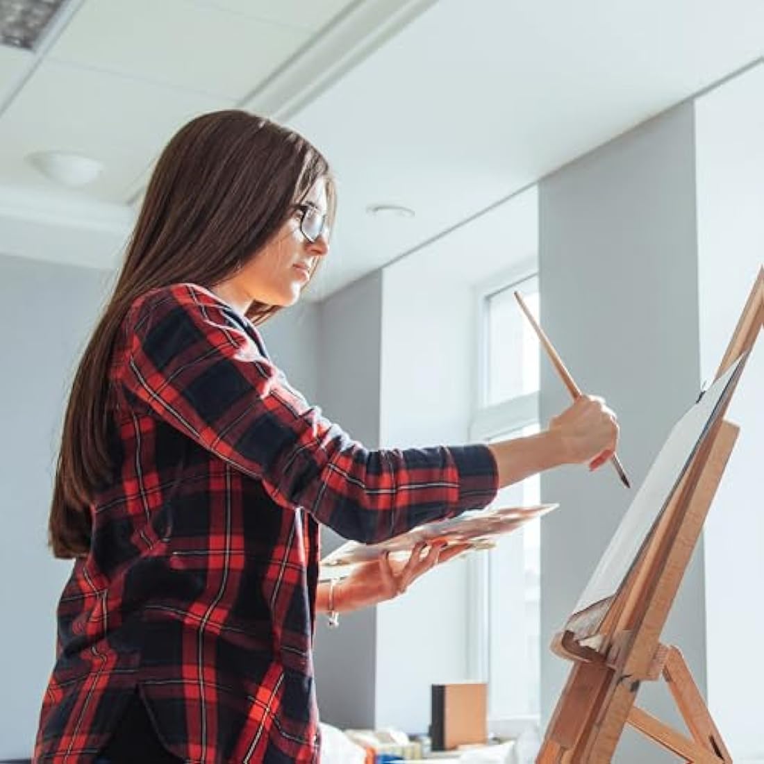 Artistik Premium Easel | Easel Stand for Artists & Weddings | Adjustable Height, Pinewood Easel for Painting | Professional Wooden Easel for Painting, Sketching, Display and More
