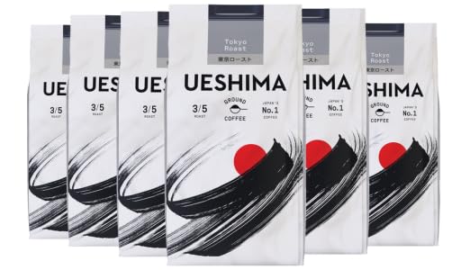 Ueshima Tokyo Roast Ground Coffee 200g (Pack of 6)