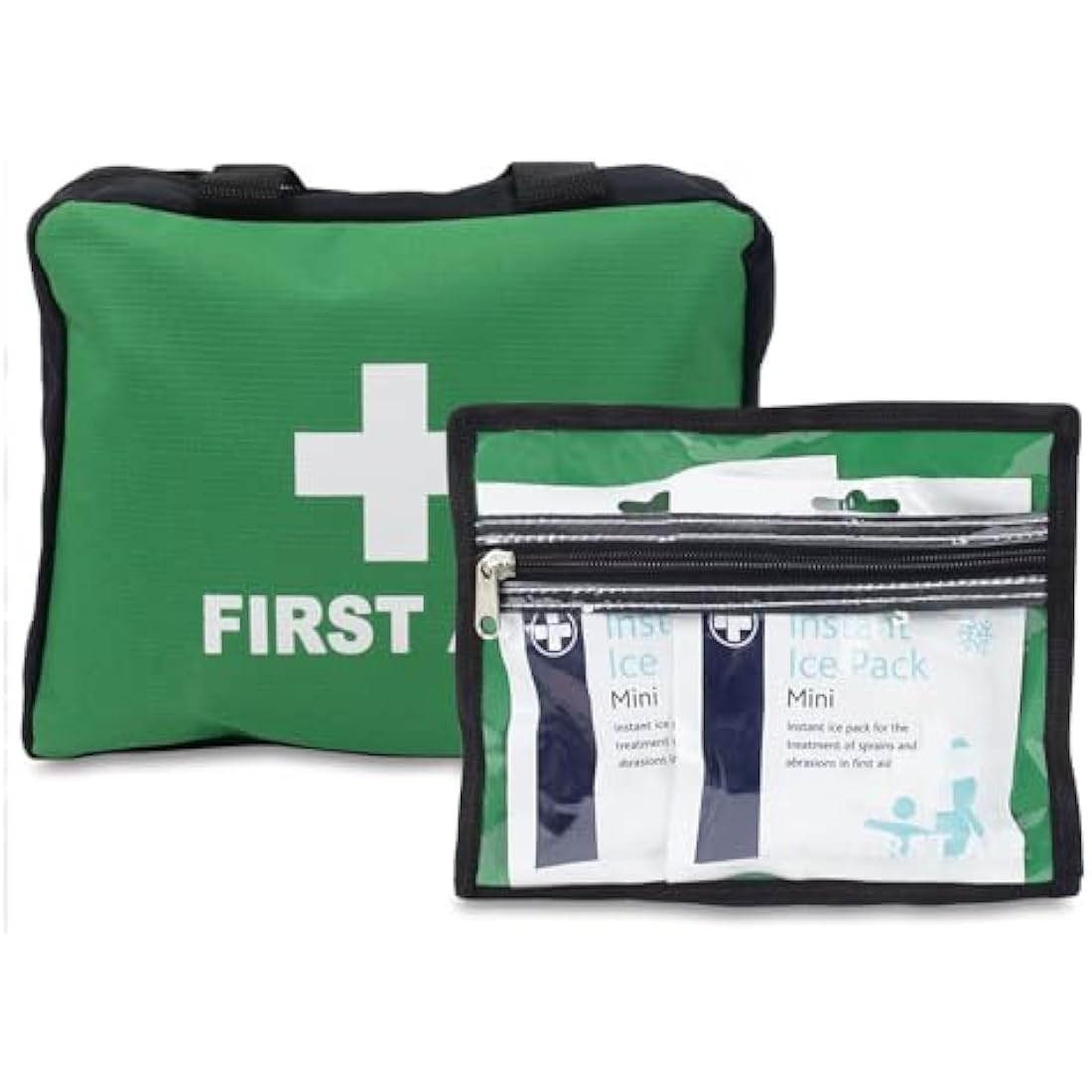 Lewis-Plast First Aid Kit Bag - 309 Piece Survival Kits - Safety Essentials for Travel Car Home Camping Work Hiking,Green