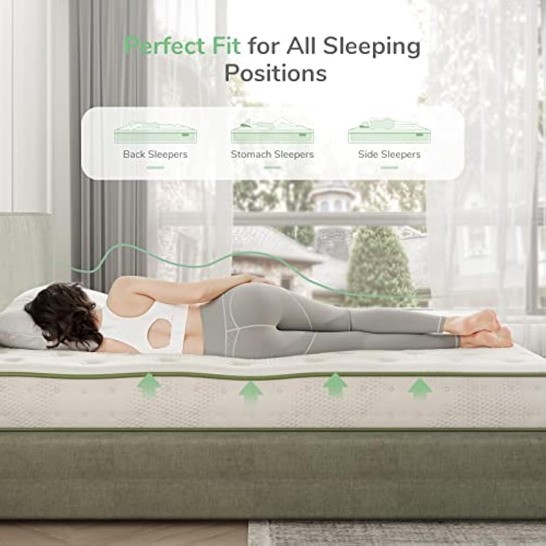 Novilla Gel Memory Foam Pocket Sprung Mattress, 7 Inch Single Mattress Medium Firm, 3FT Hybrid Mattress with Skin-friendly Oeko-tex Fabric and Breathable CertiPUR-US Foam 90x190x18cm