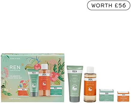 REN Clean Skincare Limited Edition 2022 Set | Skincare Routine Value Set | for Women for Birthdays, Mother's Day, Valentine's, Christmas & more | Cruelty Free