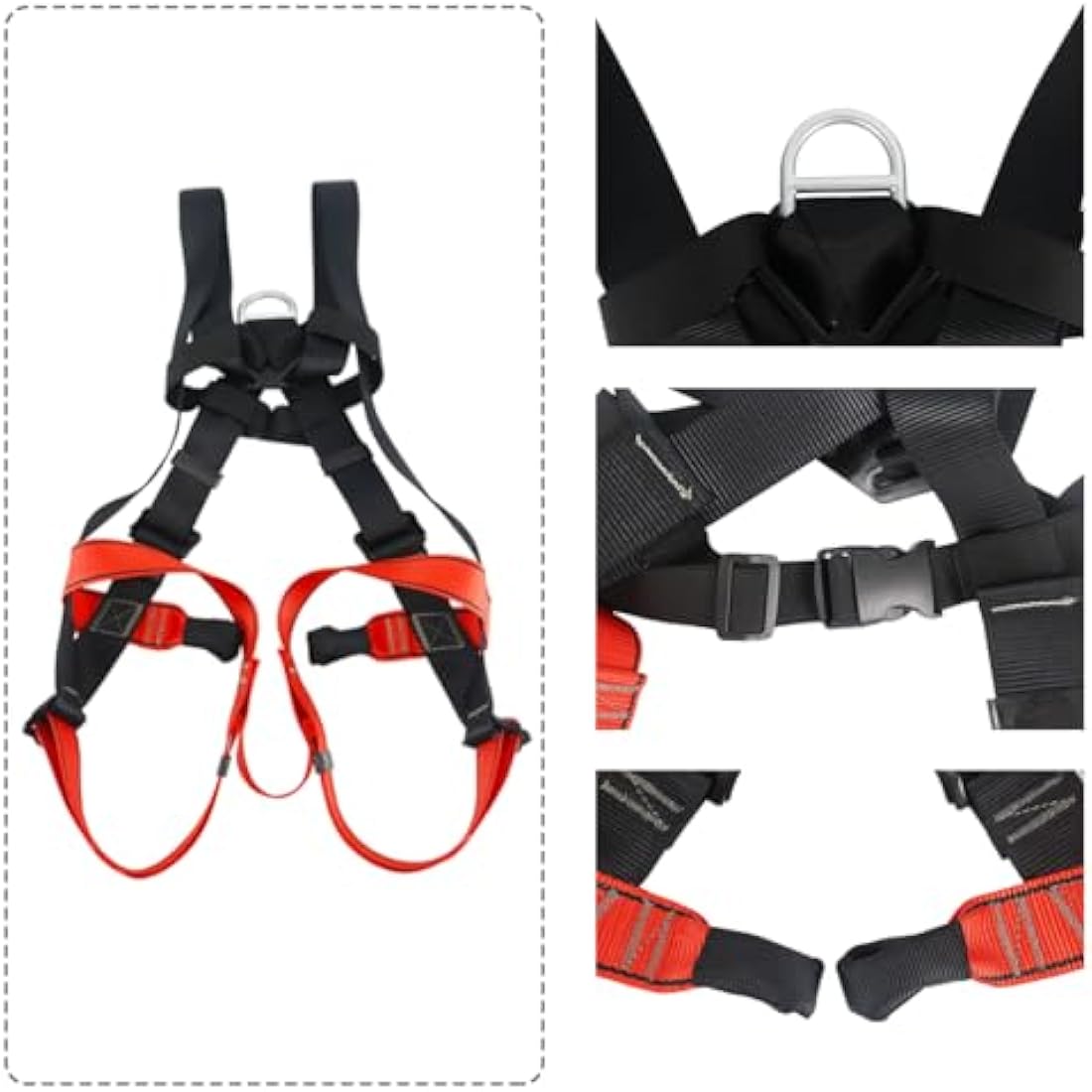 NewDoar Climbing Harness CE Certification Rock Climbing Rappelling Equipment Full Body Harness Guard Protect Rappelling Rescuing Equipment