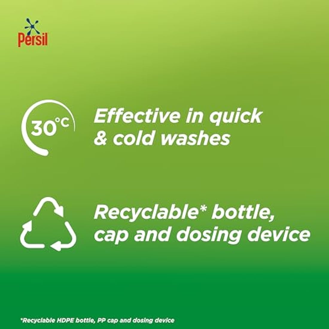 Persil Bio Laundry Washing Liquid Detergent 1st time removal of tough stains outstanding stain removal in quick & cold washes 53 washes (1.431 L)