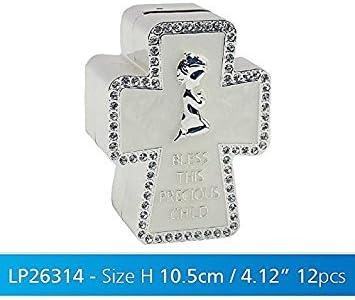 Lesser and Pavey - Little Treats Silver Plated Cross Money Box for Girl one
