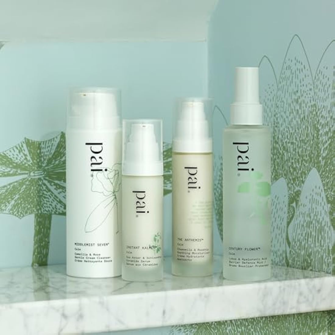 Pai Skincare Middlemist Seven Cream Cleanser 150ml, for Sensitive Skin, Gentle Face Cleanser with Camellia & Rose, Includes Organic Cloth, Sensitive Face Wash for Blemishes, Redness & Rosacea