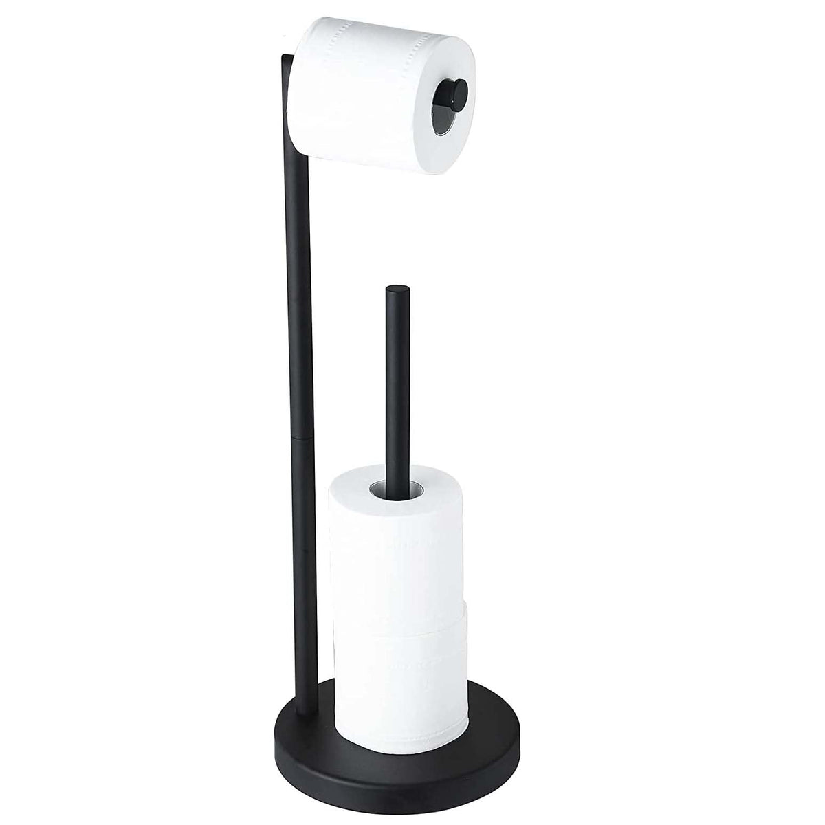 YUET Freestanding Toilet Roll Holders Free Standing Folding Paper Holder Toilet Roll Stand Storage Stainless Steel Bathroom, Free-Standing Dispenser