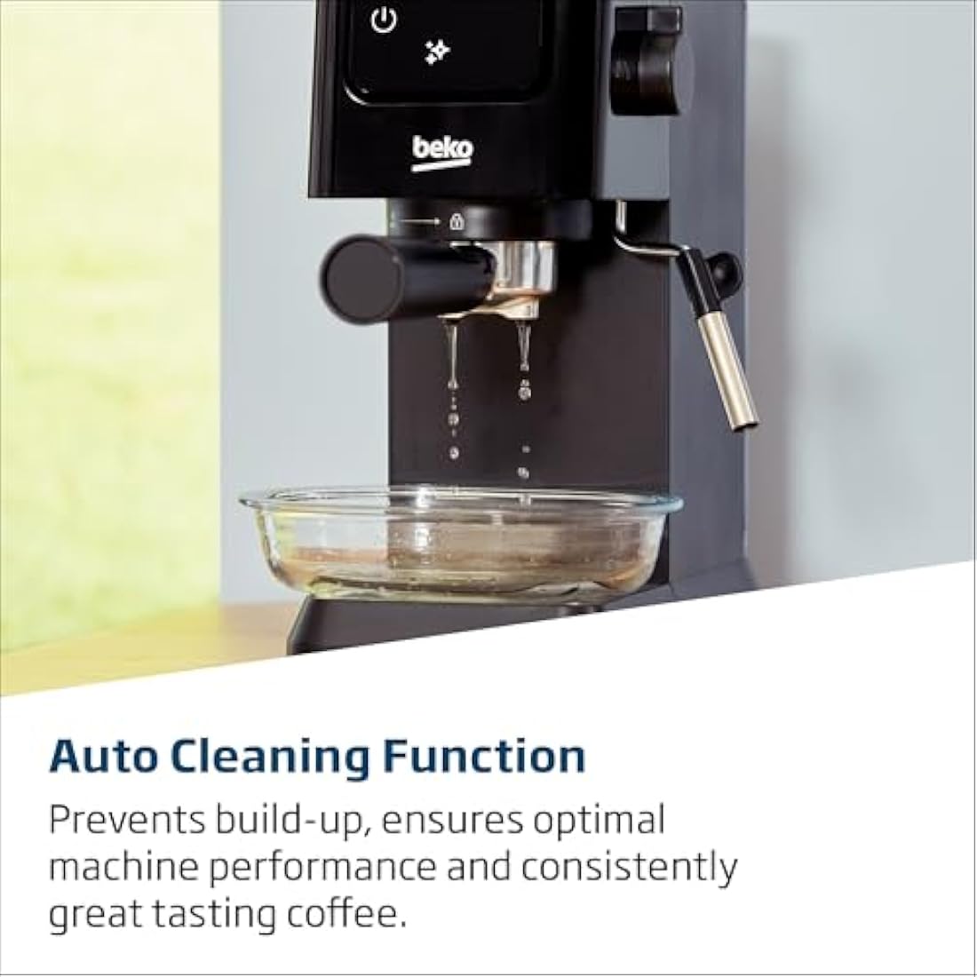 Beko CaffeExpertoTM CEP5302B Manual Espresso machine | Colour Touch Display | Integrated Milk Frother | Dual Nozzle | 15 Bar pressure | Black | Easy cleaning