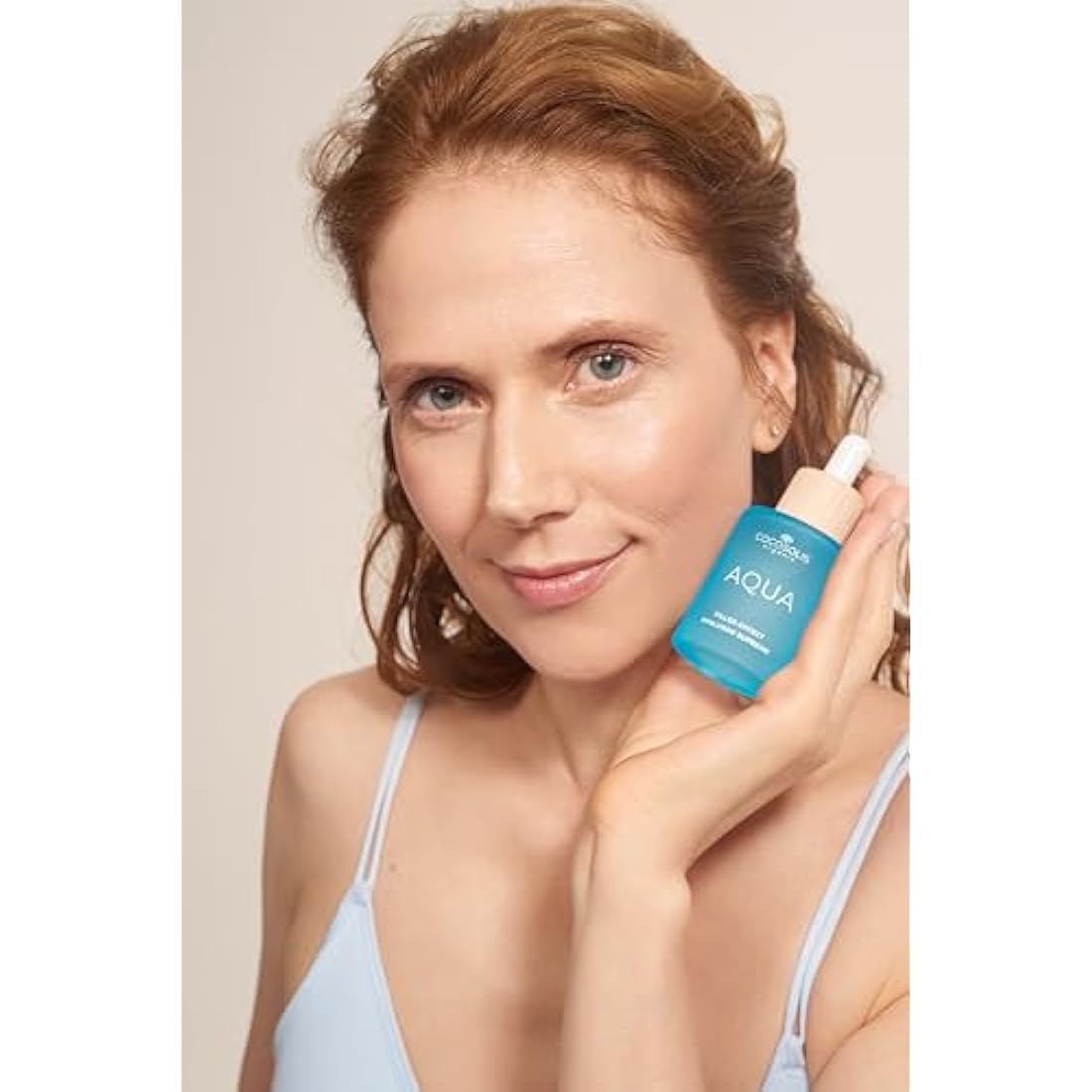 COCOSOLIS AQUA Filler-Effect Hyaluron Supreme facial serum with 8 types of hyaluronic acid and Aquaxyl™, vegan anti-age day care with ultra hydration