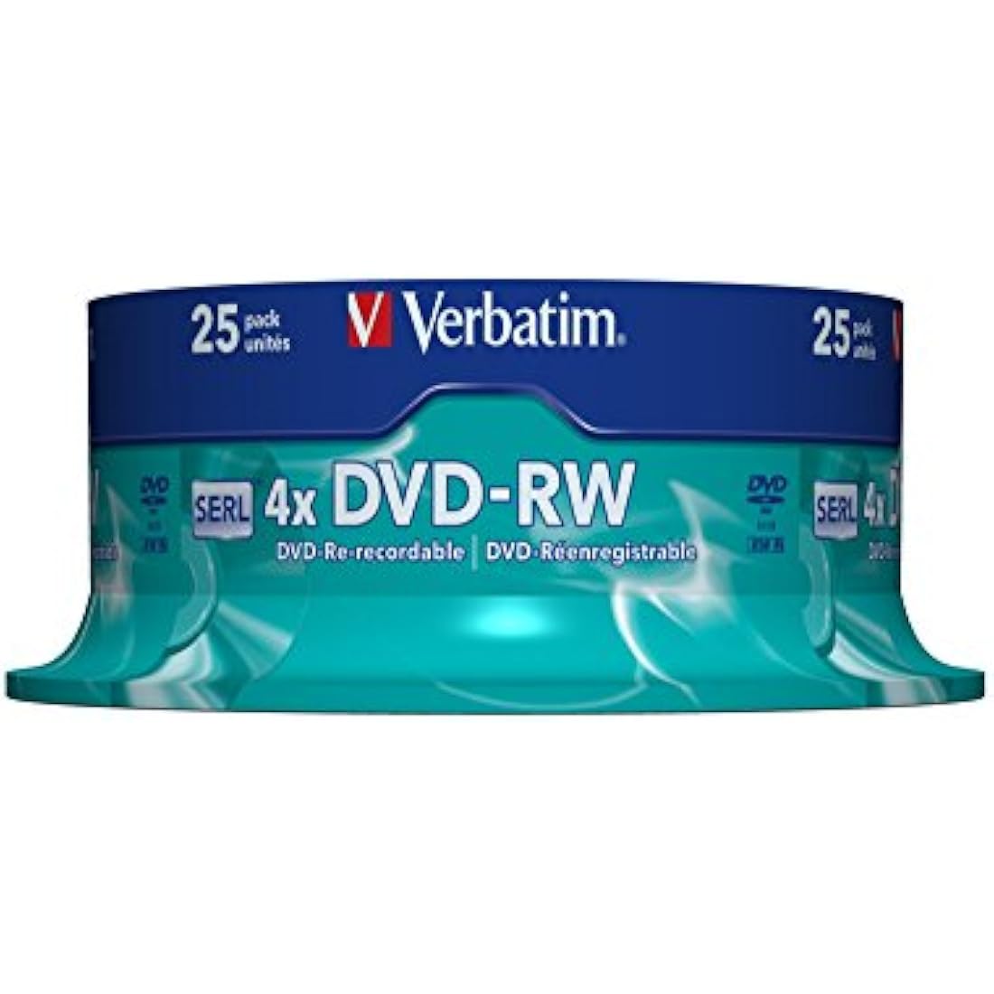 Verbatim 43639 4.7GB DVD-RW - Spindle 25 Pack