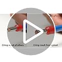 0.08-16mm² Ferrule Crimping Tool, Lytool Hexagonal Bootlace Ferrule Crimping Tool Kit Self-Adjustable Ratchet Crimping Pliers with 1200Pcs Twin Wire Terminal