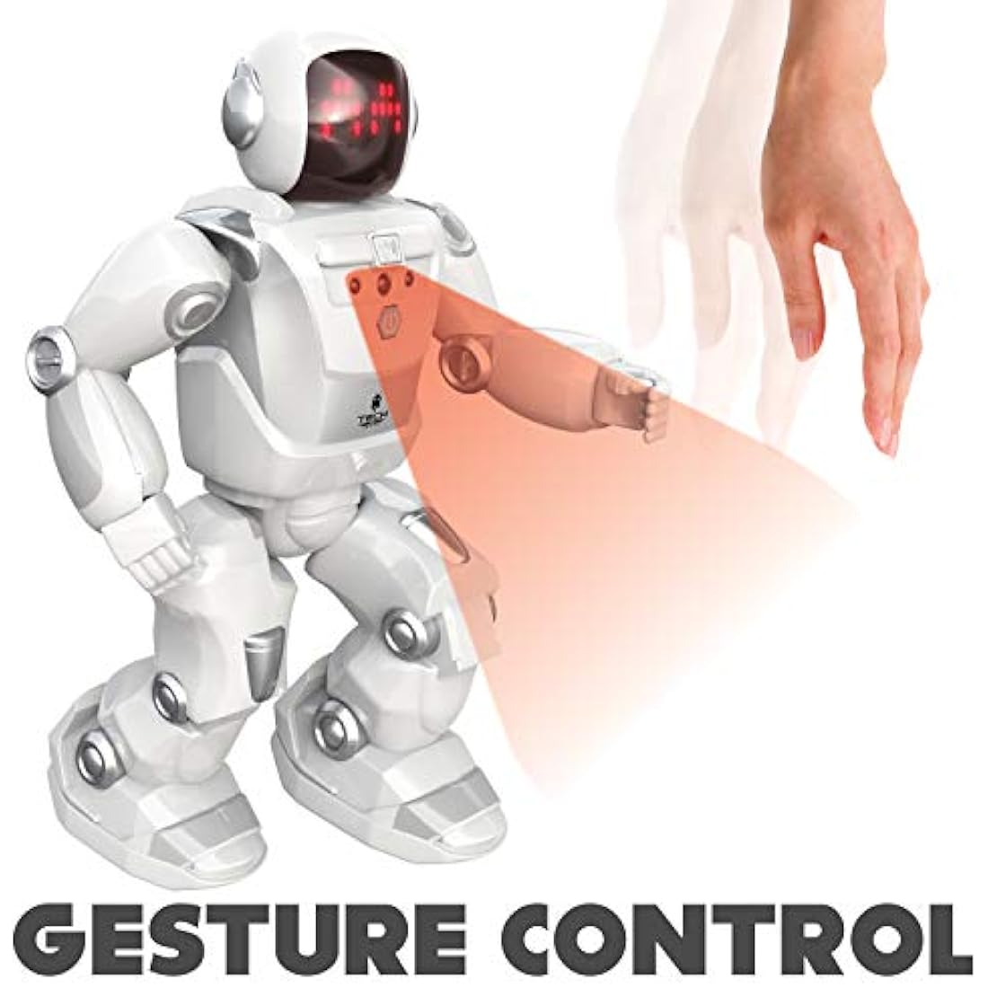 SilverLit 40CM Tall Huge Programme-A-Bot X, Large Gigantic Robot Kids Toy Interactive Walking, Gliding, Dancing Toy Robot 48 Commands, LED Facial Expressions and Sounds, Robots for Kids 5, 6, 7, 8
