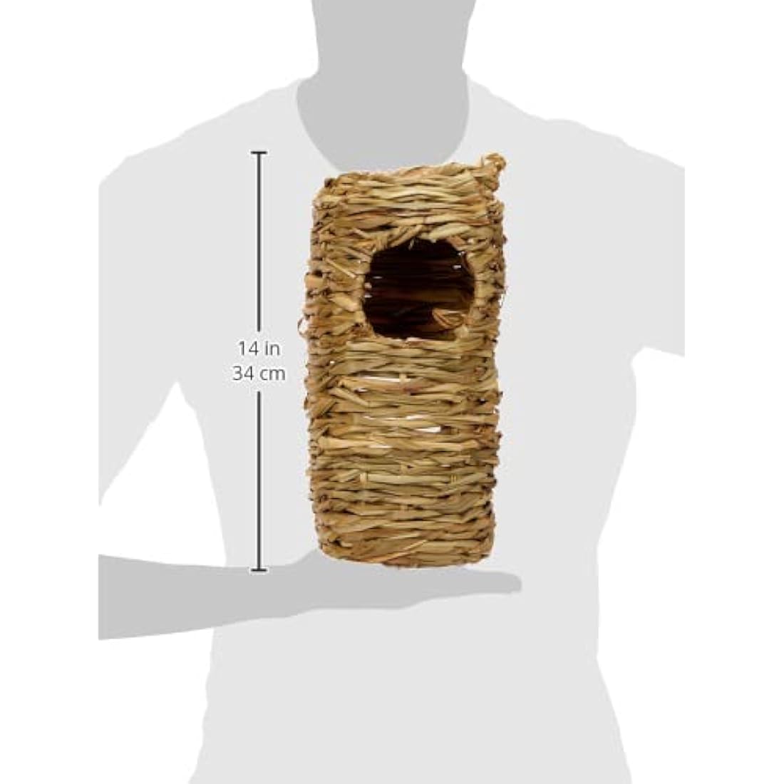 Rosewood Naturals Woven Stack-n-Hide Den, Small Animal Activity Toy, House and Hideout, for Guinea Pigs, Chinchillas, Degus and Rats
