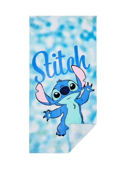 Divas World Lilo & Stitch Beach Bath Towel Kids Pool Children's Bath Sheets Soft Super Travel Holiday Body Wrap Cotton Summer Classic Bathroom Daily
