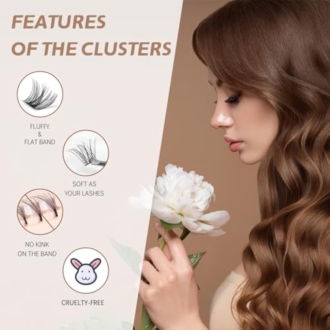 CNMTCCO Lash Clusters, 120Pcs DIY lash Extenisons 8-16MM D Curl Fluffy Individual Natural Wispy Lashes Reusable Eyelash Extension at Home (Naturally)