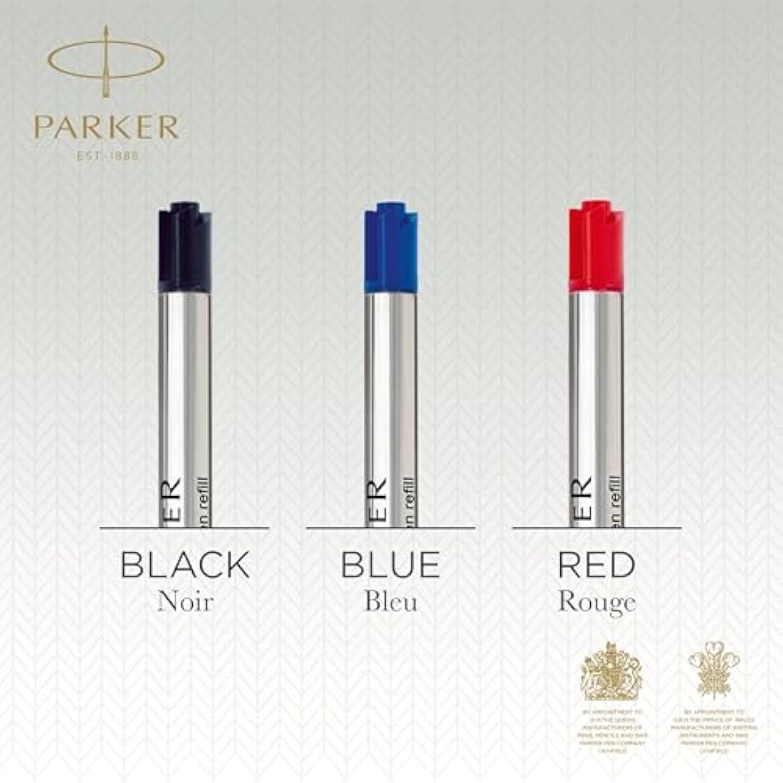 Parker Ballpoint Pen Refills | Medium Point | Blue QUINKflow Ink | 10 Count